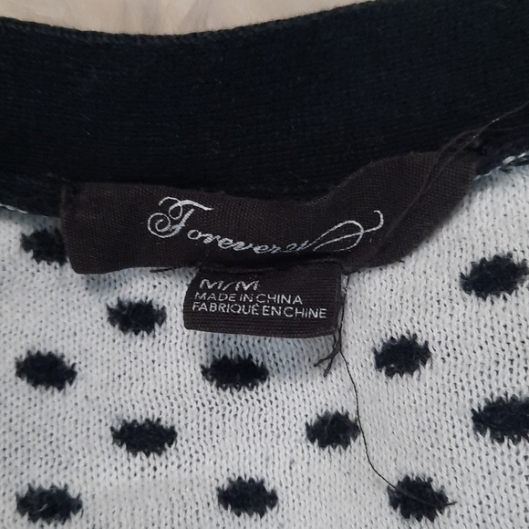 Forever 21 Sweaters - Forever 21 Polka Dot Button Front Cardigan